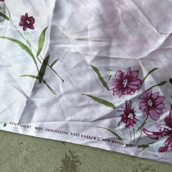 Pink Floral Satin Fabric - Picture 4 of 4